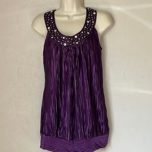 HALO | EMBELLISHED TUNIC | XL | BANDED HEM